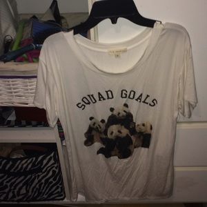 Short sleeve panda shirt